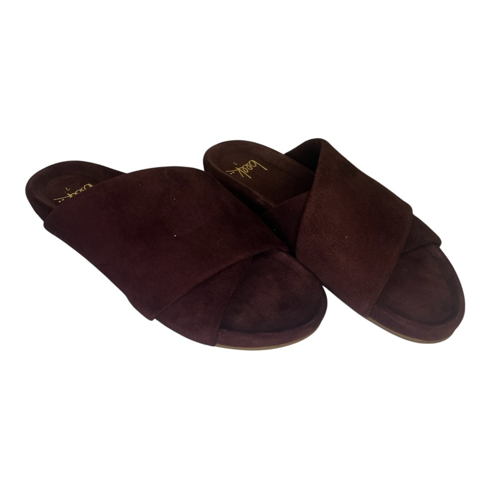Beek Kea Suede Slide
Sandals, New, SRP $280
Burgandy 7